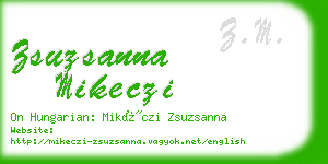 zsuzsanna mikeczi business card